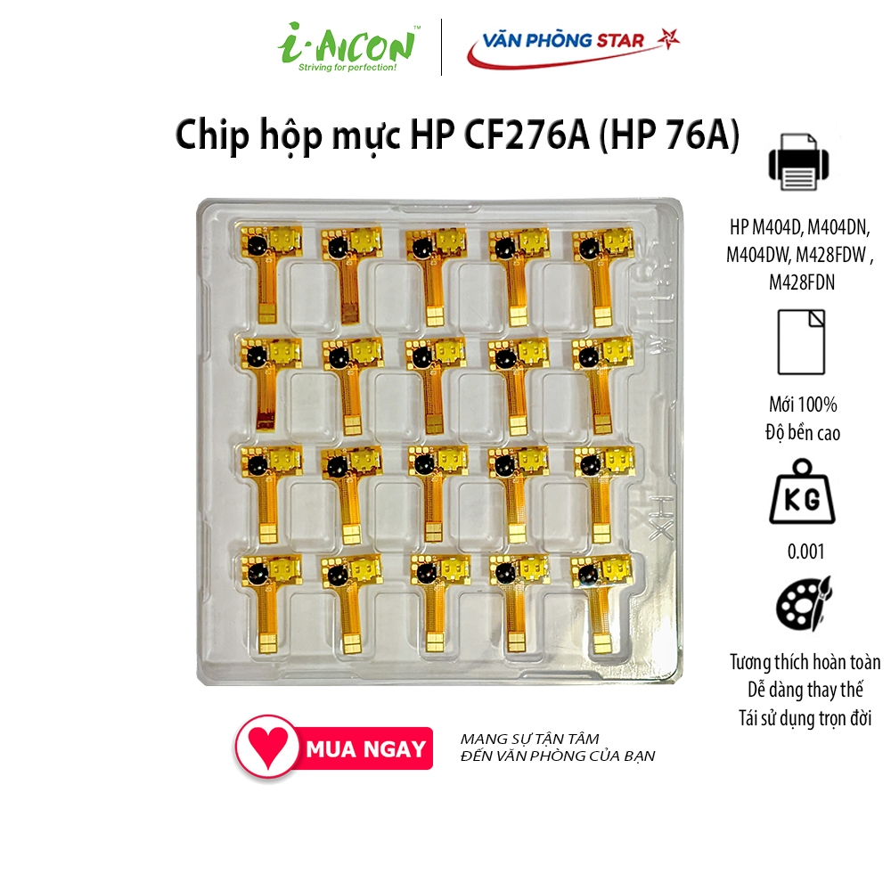 Chip hộp mực HP CF276A