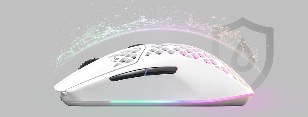 Chuột game không dây Steelseries Aerox 3 Snow - Chính Hãng