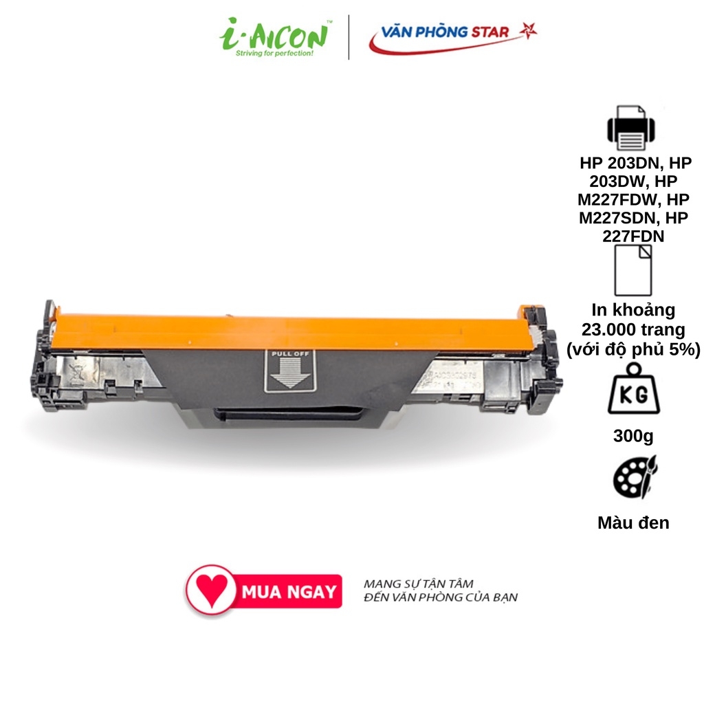 Cụm trống 32A CHÍNH HÃNG I-AICON dùng cho máy in HP 203DN, HP 203DW, HP M227FDW, HP M227SDN, HP 227FDN. BẢO HÀNH 1 ĐỔI 1