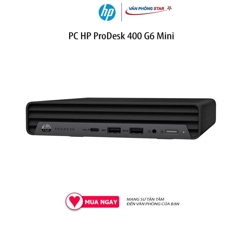 PC HP ProDesk 400 G6 Mini (i3-10105T/4GB RAM/256GB SSD/WL+BT/K+M/Win 11) (60U52PA) Wifi + Bluetooth, Windows 11