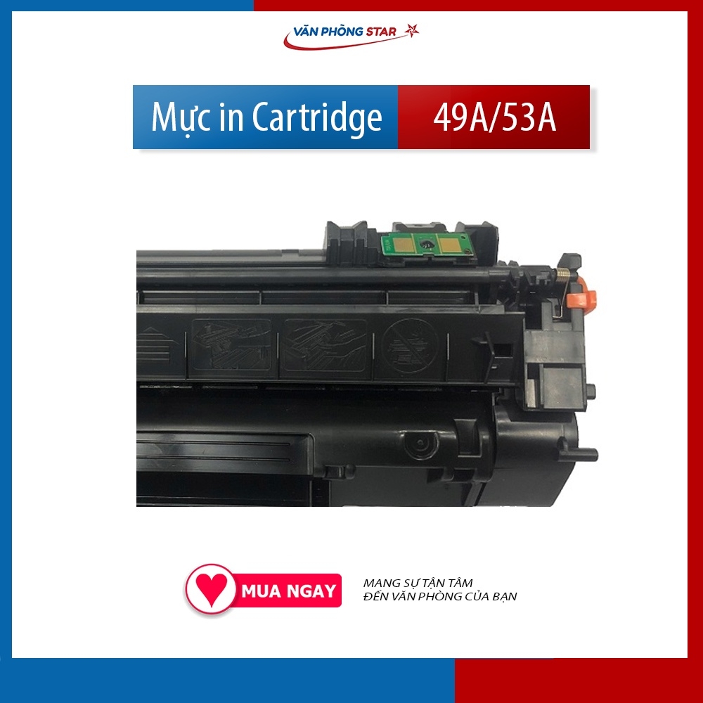 Hộp mực 49A 53A dùng cho máy in HP P2015/DN/N/X Máy in Canon LBP 3300/3310/3360/3370 có lỗ đổ mực dung lượng 3000 trang