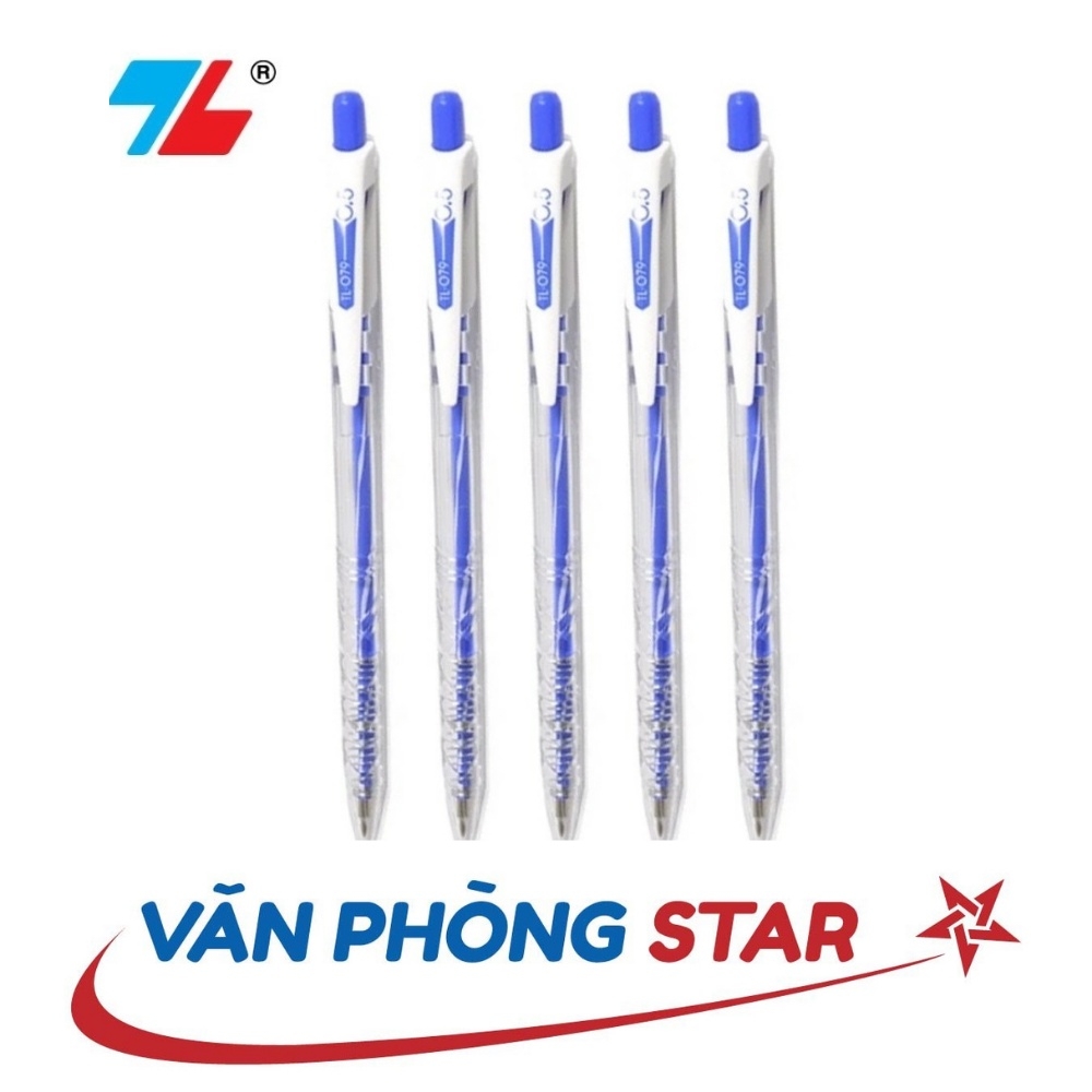 1 hộp bút bi TL-079 Thiên Long nét trơn êm, sắc sảo