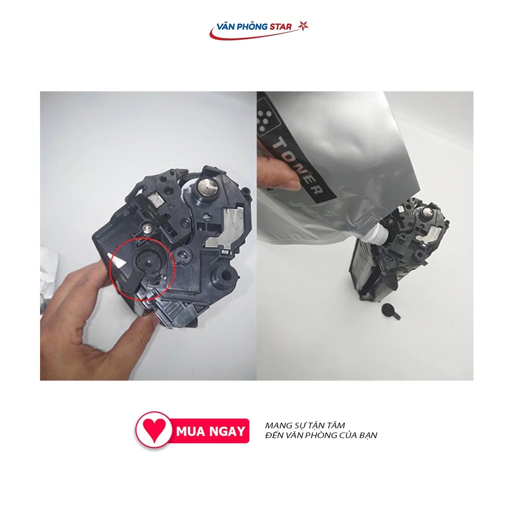 Túi mực đổ 1kg đa năng dùng cho dòng máy photocopy Ricoh Toshiba dung lượng 25.000 - 30.000 bản in A4