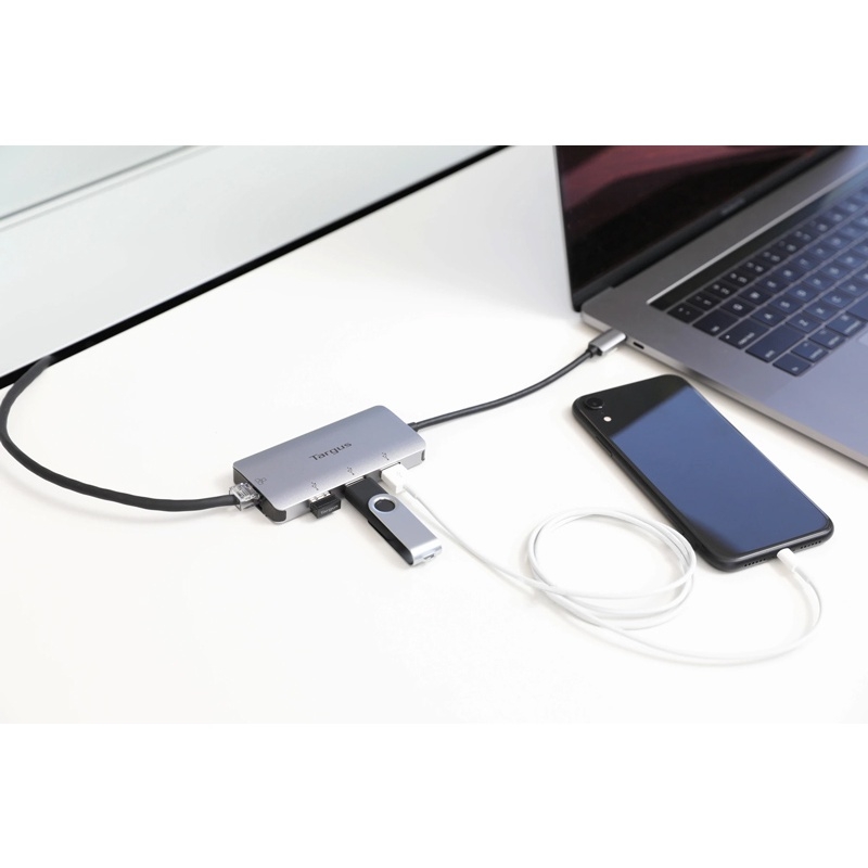 Cổng chuyển Targus USB-C 4K HDMI/VGA Docking Station with 100W Power Delivery USB-C, Alt-Mode (DOCK419AP-50)