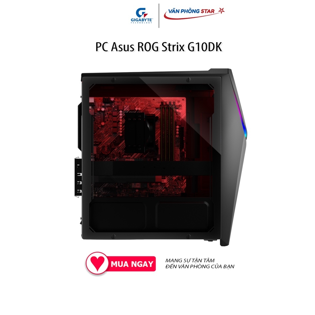 PC Asus ROG Strix G10DK (R5 5600G/8GB RAM/512GB SSD/GTX1660Ti/WL+BT5/Win 11)