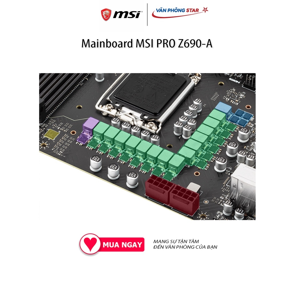 Mainboard MSI PRO Z690-A (Intel Z690, Socket 1700, ATX, 4 khe RAM DDR4)