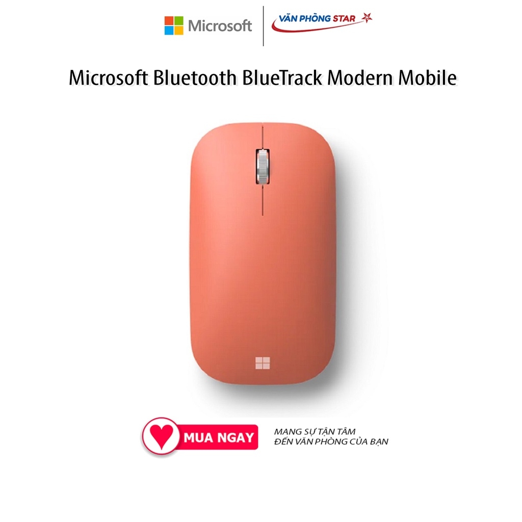 Chuột máy tính không dây Microsoft Bluetooth BlueTrack Modern Mobile, Kết nối Bluetooth, cảm biến Optical
