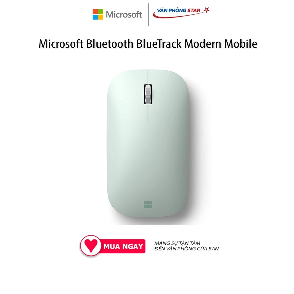 Chuột máy tính không dây Microsoft Bluetooth BlueTrack Modern Mobile, Kết nối Bluetooth, cảm biến Optical