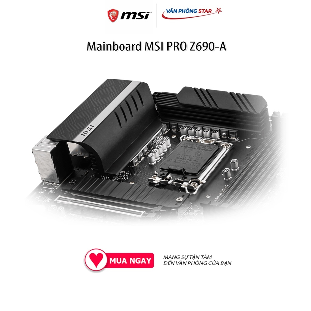 Mainboard MSI PRO Z690-A (Intel Z690, Socket 1700, ATX, 4 khe RAM DDR4)