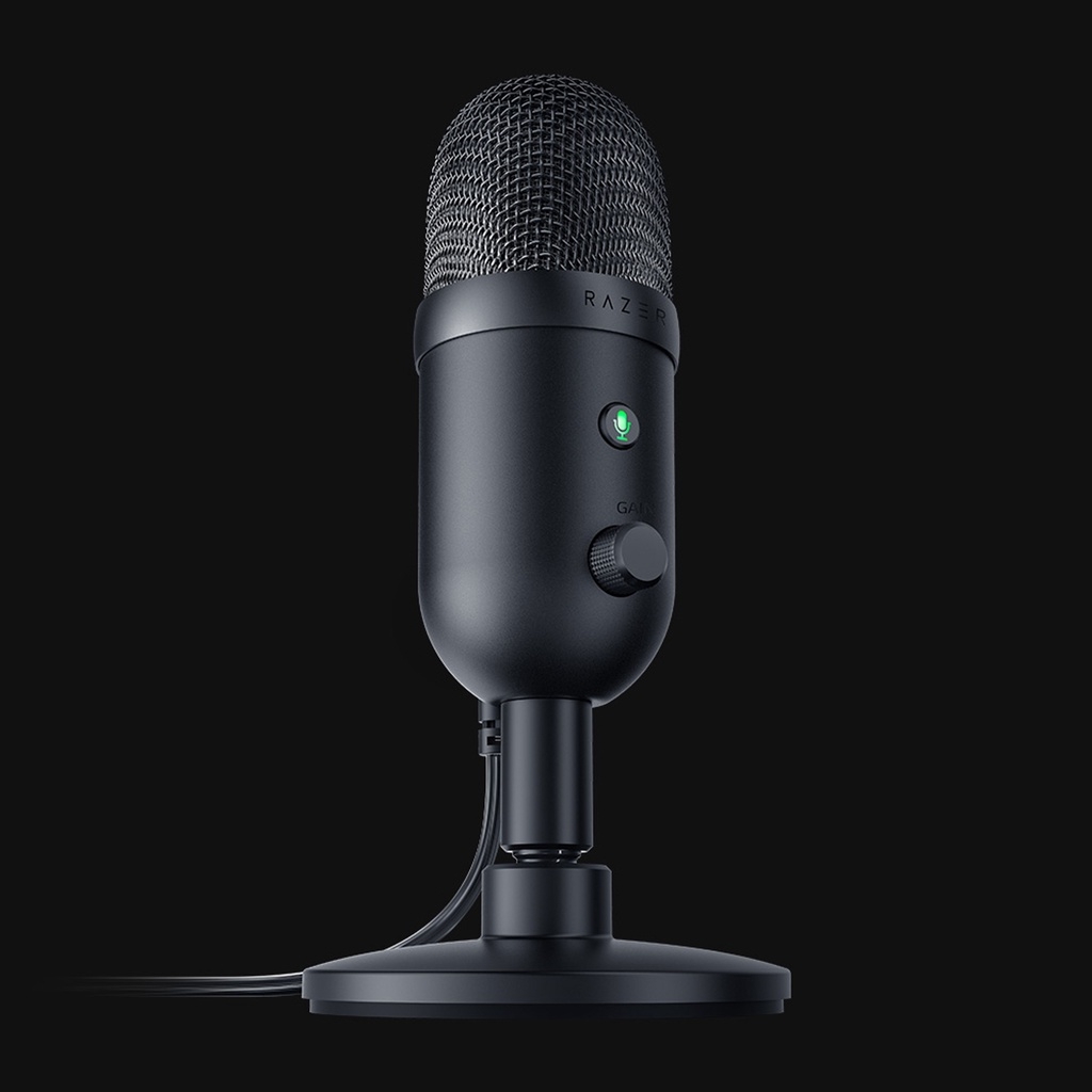 Micro thu âm RAZER Seiren V2 X - USB Microphone - RZ19-04050100-R3M1, giảm tiếng ồn, độ nhạy cao, USB A, C, giắc 3.5mm