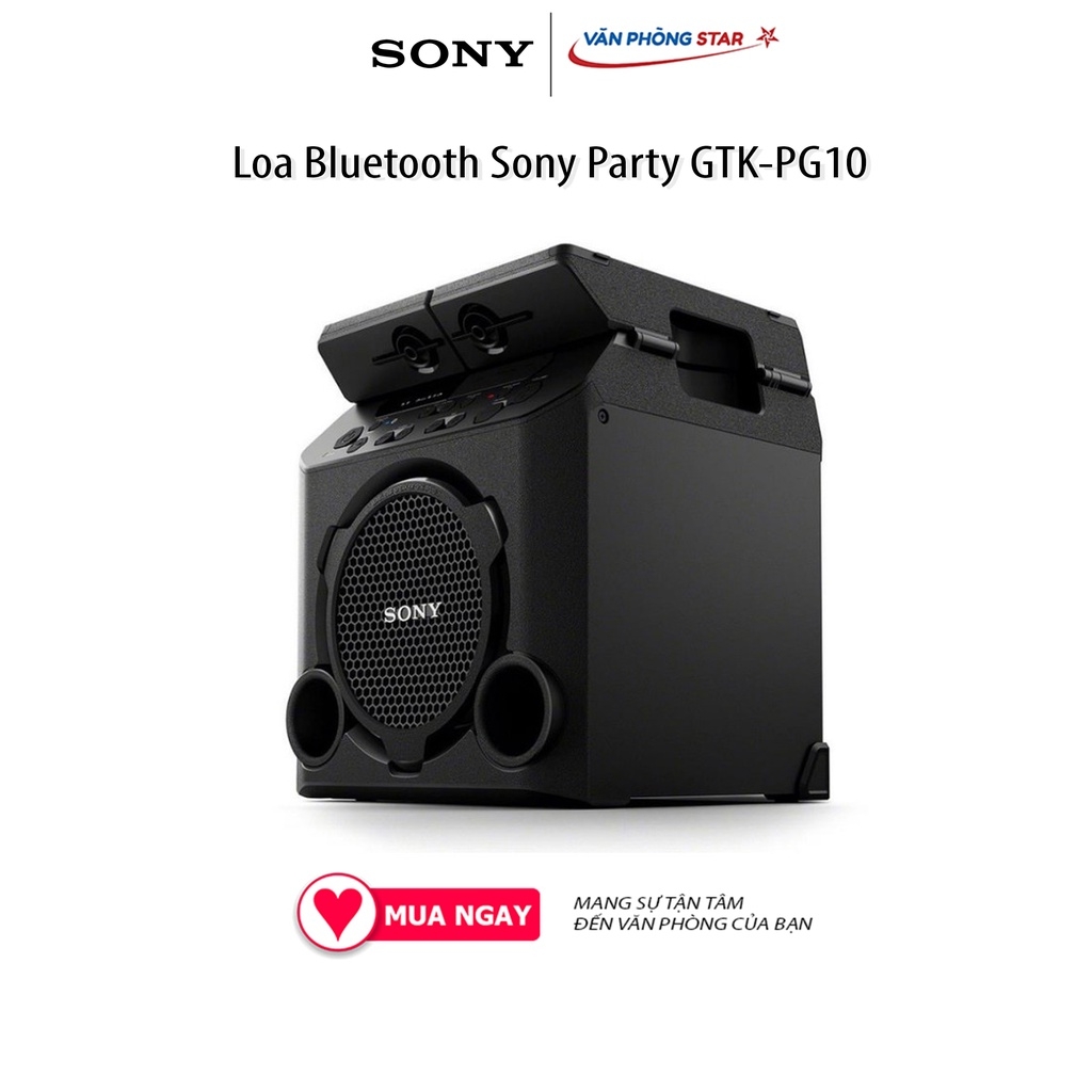 Loa Bluetooth Sony Party GTK-PG10 Kết nối USB,  Bluetooth, Kết nối Microphone,âm thanh mạnh mẽ rõ ràng