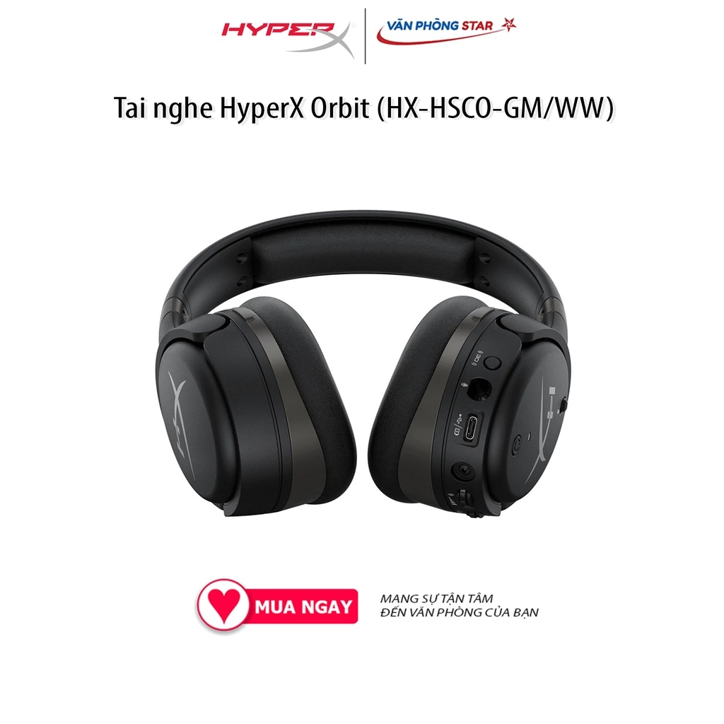 Tai nghe HyperX Orbit (HX-HSCO-GM/WW).Chất lượng âm thanh đỉnh cao, chống ồn, micro lọc tạp âm, kết nối Type A, C, 3.4mm