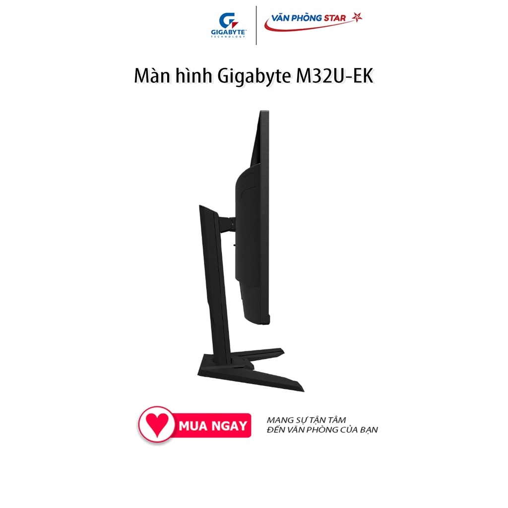 Màn hình Gigabyte M32U-EK (31.5 inch/UHD/IPS/144Hz/1ms/350 nits/HDMI+DP+USB+USBC/Loa)