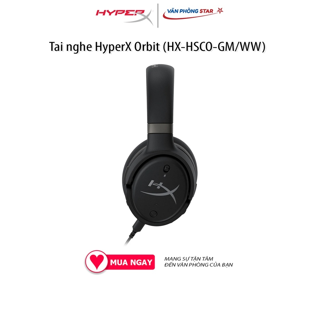 Tai nghe HyperX Orbit (HX-HSCO-GM/WW).Chất lượng âm thanh đỉnh cao, chống ồn, micro lọc tạp âm, kết nối Type A, C, 3.4mm