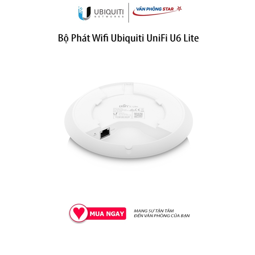 Bộ Phát Wifi Ubiquiti UniFi U6 Lite WiFi 6 chuẩn AX, tốc độ 1501Mbps