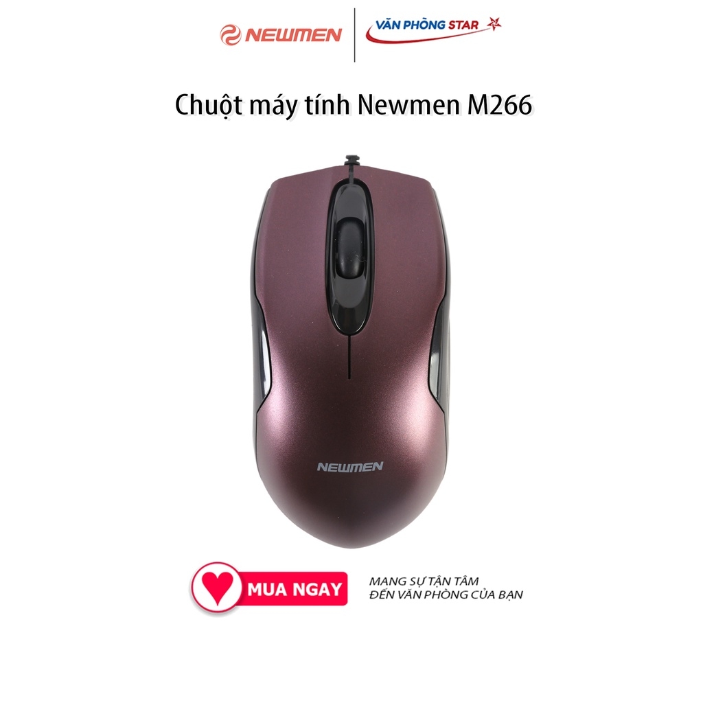 Chuột máy tính gaming Newmen M266, độ phân giải 1000DPI cảm biến optical, kết nối USB 2.0 chính hãng giá rẻ