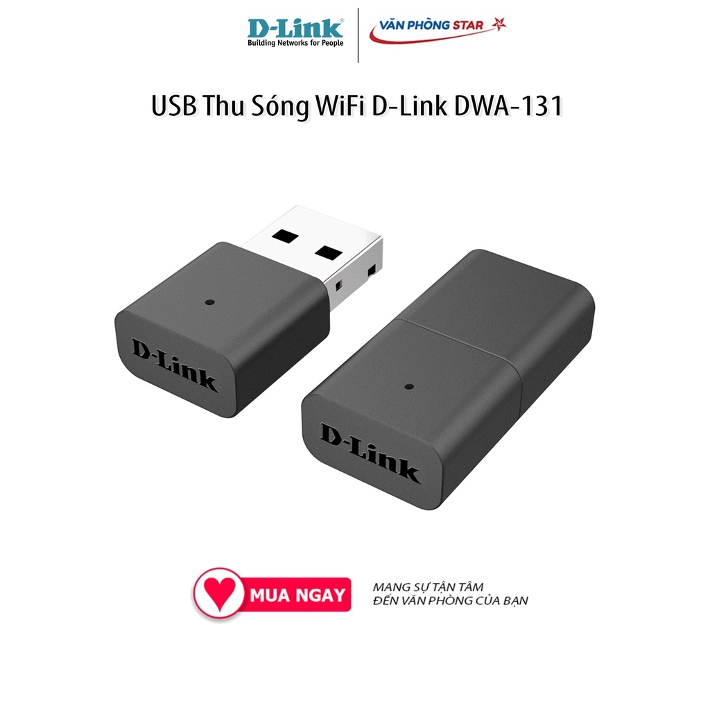 USB Thu Sóng WiFi D-Link DWA-131 kết nối không dây IEEE 802.11n, IEEE 802.11g Cổng kết nối 1x USB 2.0