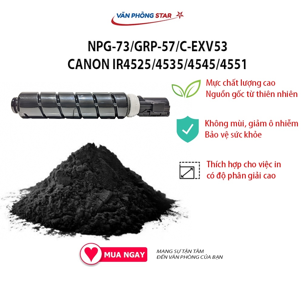 Hộp mực canon NPG-73 cho Canon IR 4525 4535 4545 455 Mực in máy photocopy tương thích dung lượng 24.000 BH 1 đổi 1