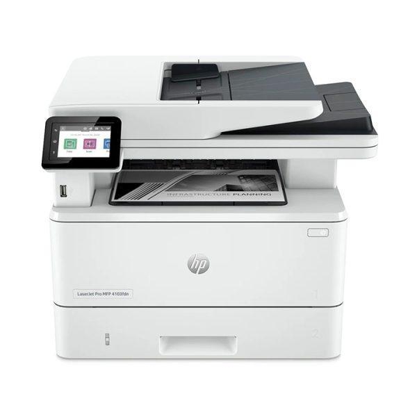 Máy In HP LaserJet Pro MFP 4103FDN - In Scan Copy Đảo mặt Tự Động, Kết Nối LAN Dùng Cho Doanh Nghiệp