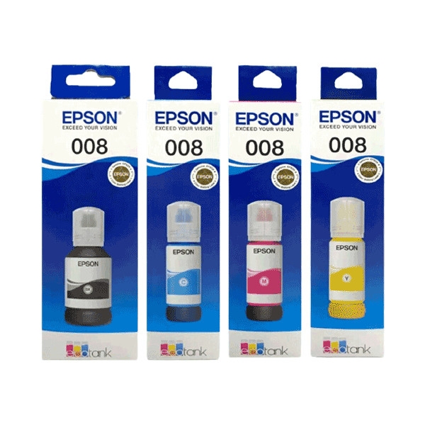 Mực in Epson 008 Chính hãng Dùng Cho Máy L6460, L6490, L6570, L6580, L15150, L15160 Màu In Sắc Nét