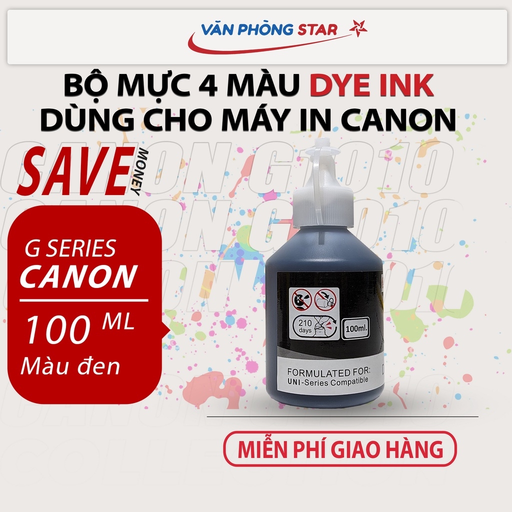 Mực in Canon Dye Ink dùng cho máy in phun màu canon G1010 G1020 G2010 G3010 Cam kết chất lượng