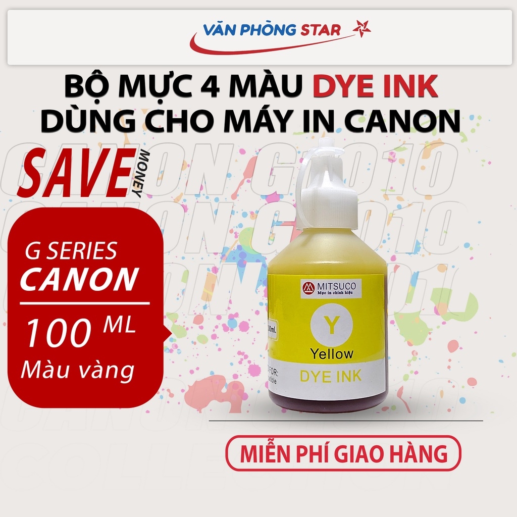 Mực in Canon Dye Ink dùng cho máy in phun màu canon G1010 G1020 G2010 G3010 Cam kết chất lượng