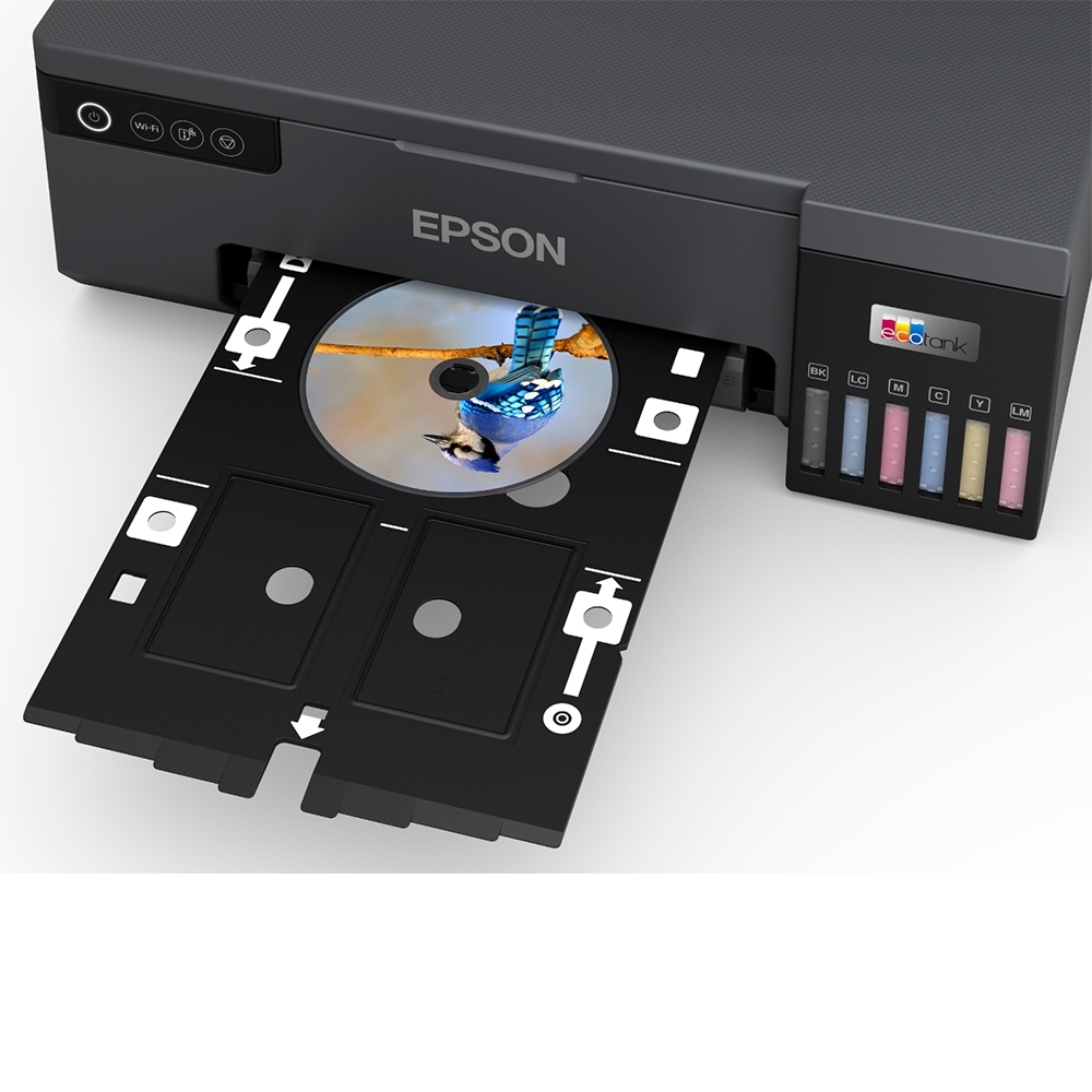 Máy in phun màu Epson L8050 Wifi. Máy in ảnh A4 không dây dùng mực in 6 màu chính hãng epson