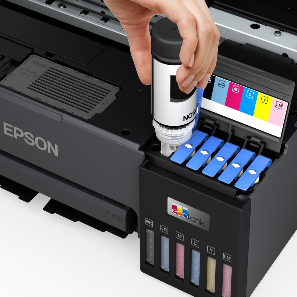 Máy in phun màu Epson L8050 Wifi. Máy in ảnh A4 không dây dùng mực in 6 màu chính hãng epson