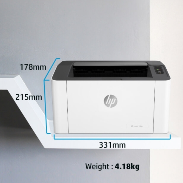 Máy in Laser HP 108W (4ZB80A) - Máy in wifi đen trắng mới 100% - Bảo hành chính hãng HP 12 tháng.