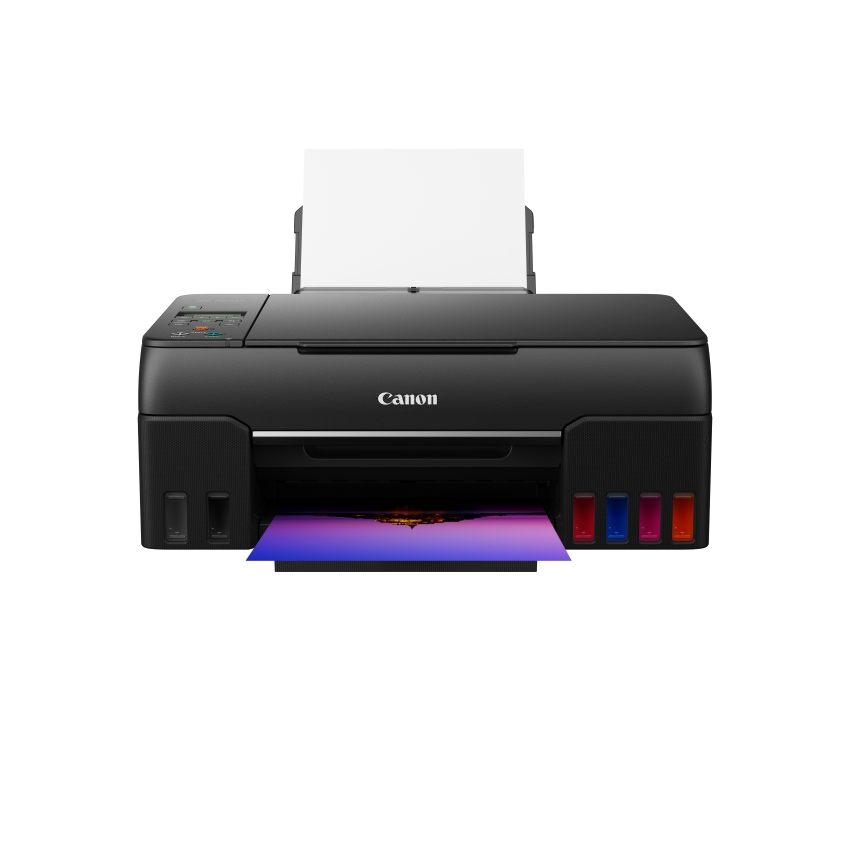 Máy in phun màu Canon Pixma G670 đa chức năng 6 bình mực - In màu Wifi, Copy, Scan - Mới 100%