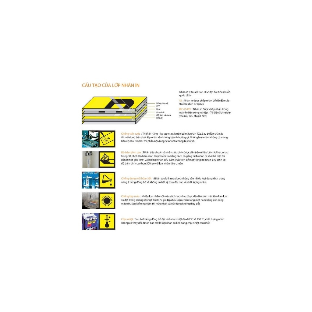 Giấy in nhãn Brother tiêu chuẩn TZe-251 24mm