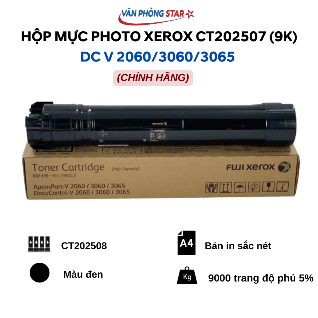 Mực Máy Photocopy Fuji Xerox CT202508 (25K Trang) Chính Hãng Dành Cho DocuCentre V 2060/3060/3065