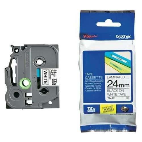 Giấy in nhãn Brother tiêu chuẩn TZe-251 24mm