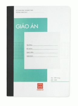 Sổ Giáo án 200 trang A4 Hồng Hà