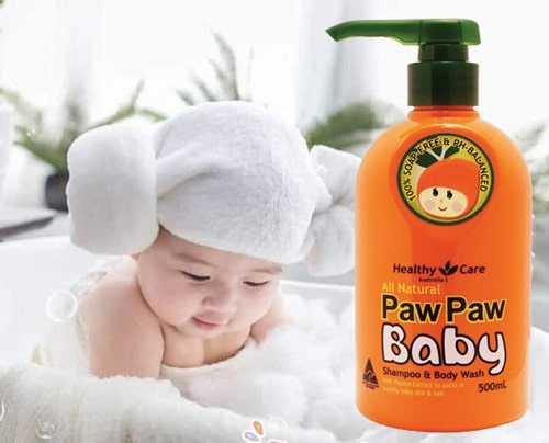Sữa tắm gội 2 in 1 Paw Paw Baby Healthy Care Úc 500ml