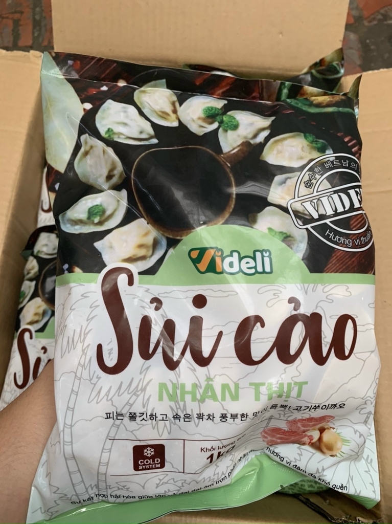 Sủi cảo Videli nhân thịt 1kg