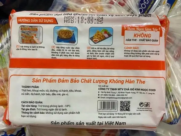 Chả giò rế thịt heo Kim Ngọc 500g