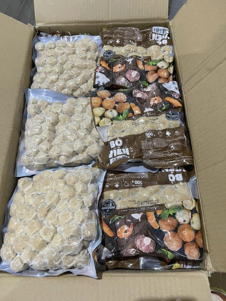 Bò viên JJ gói 500G 160 viên