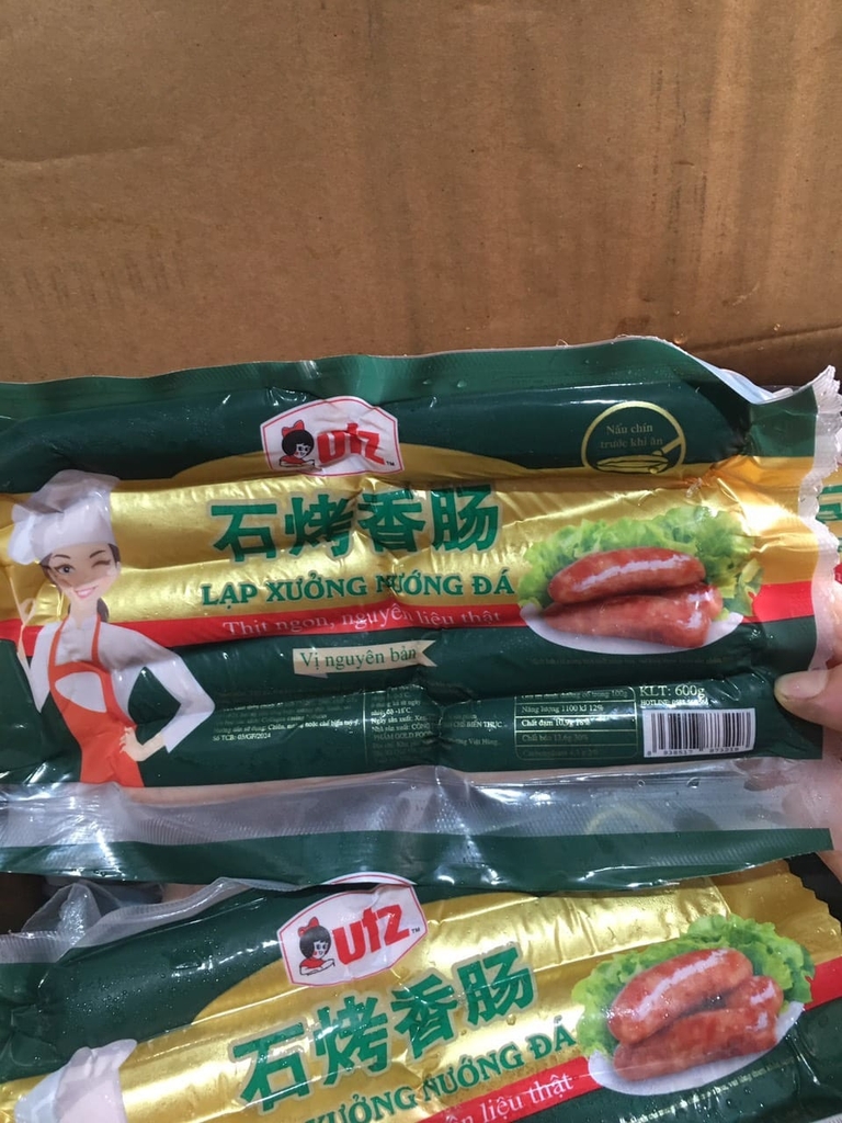 Lạp xưởng tươi nướng đá gói 600g