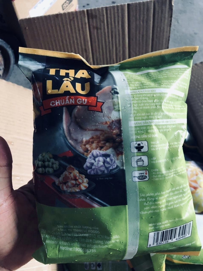Viên thả lẩu phomai trứng muối LC foods gói 500g
