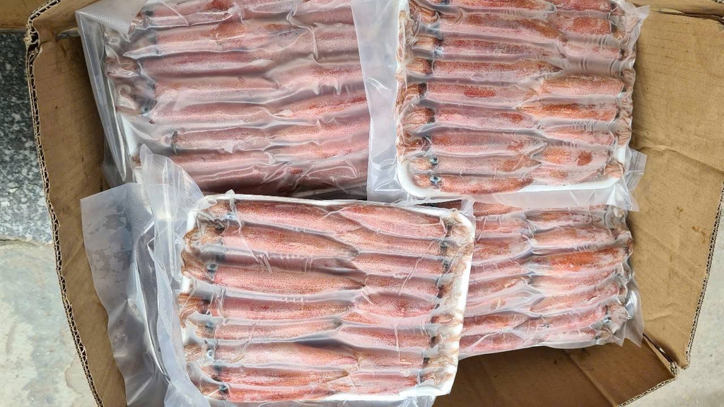 Mực ghim trứng A 9-12A net8 - khay 1kg