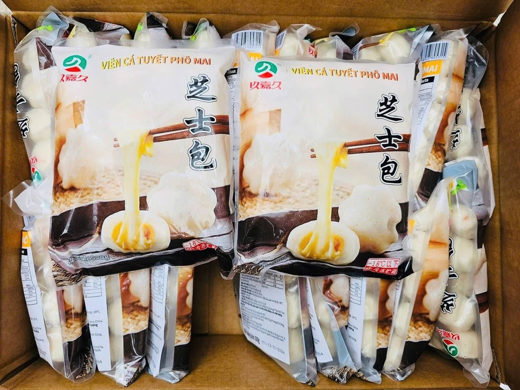 VIÊN CÁ TUYẾT PHÔ MAI – GÓI 500G