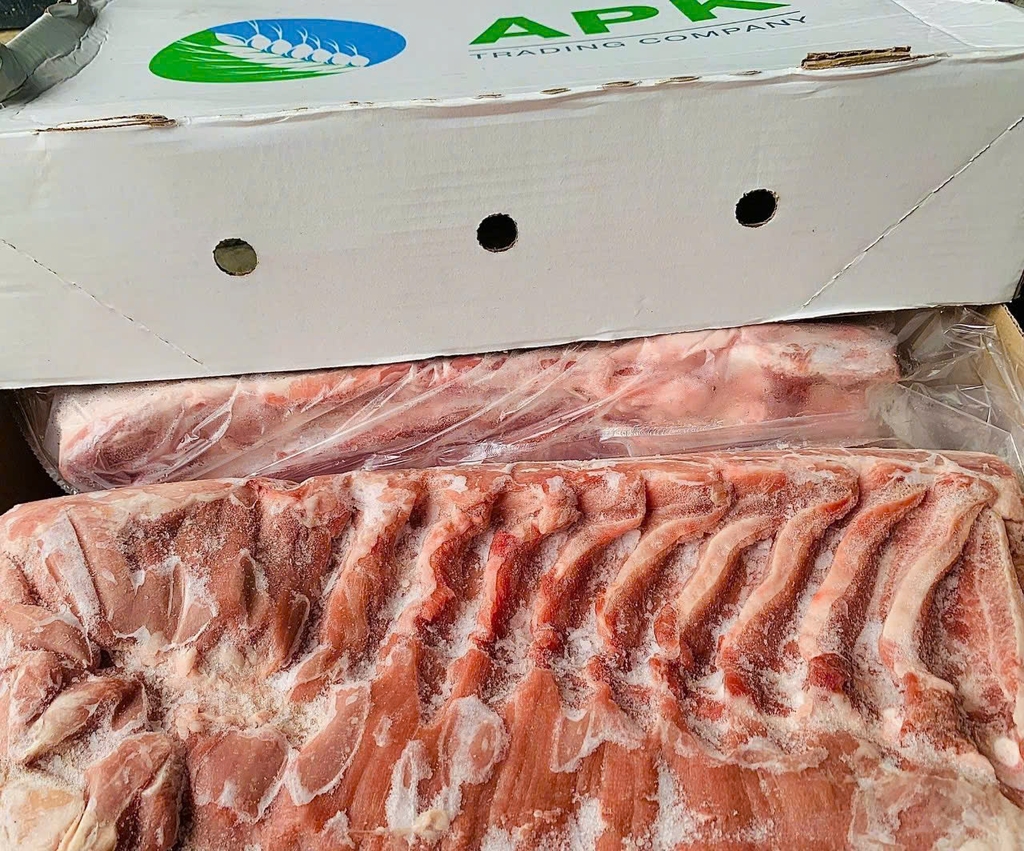 Ba chỉ Heo rút xương cắt miếng dày  (5-7 cm)