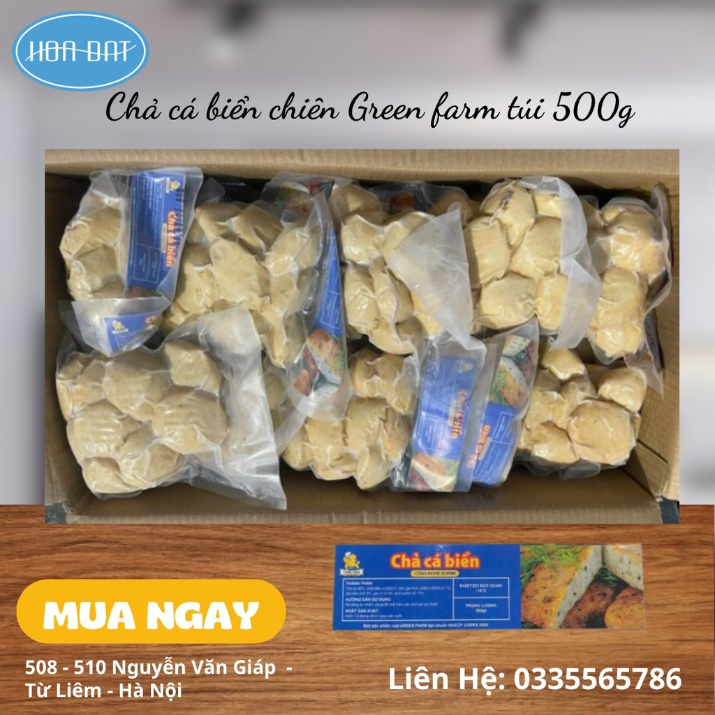 CHẢ CÁ BIỂN GREEN FARM TÚI 500GR