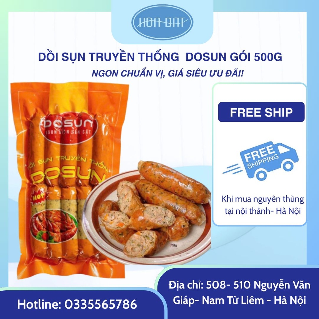 Dồi Sụn Truyền Thống Dosun gói 500gr
