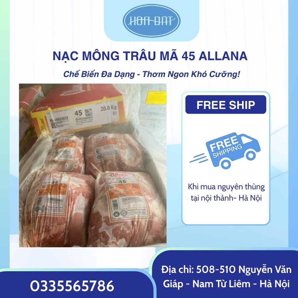 THỊT MÔNG TRÂU ẤN ĐỘ 45 ALLANA 20Kg