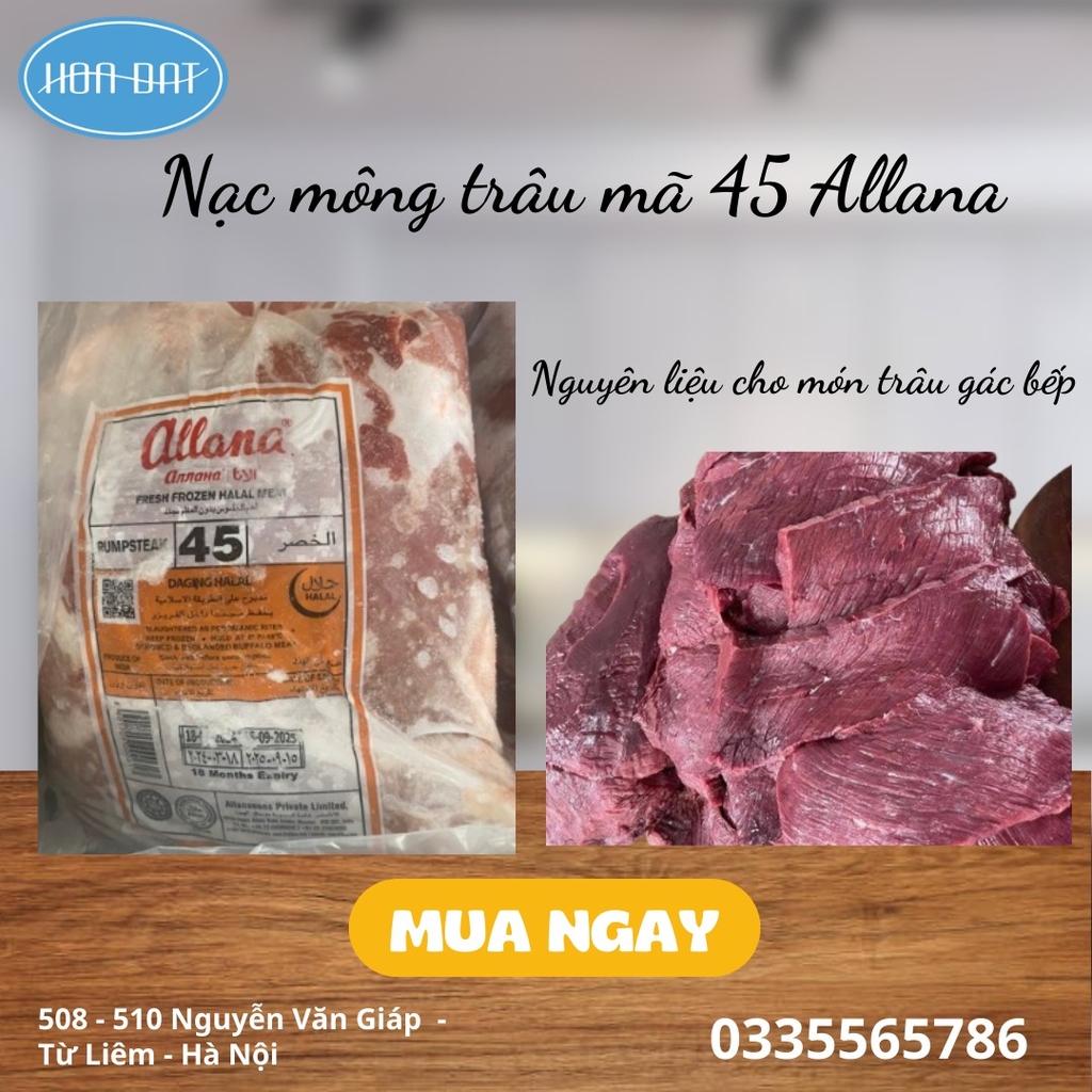THỊT MÔNG TRÂU ẤN ĐỘ 45 ALLANA 20Kg