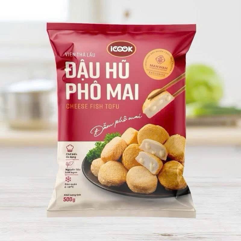ĐẬU HŨ PHÔ MAI ICOOK BF GÓI 500G