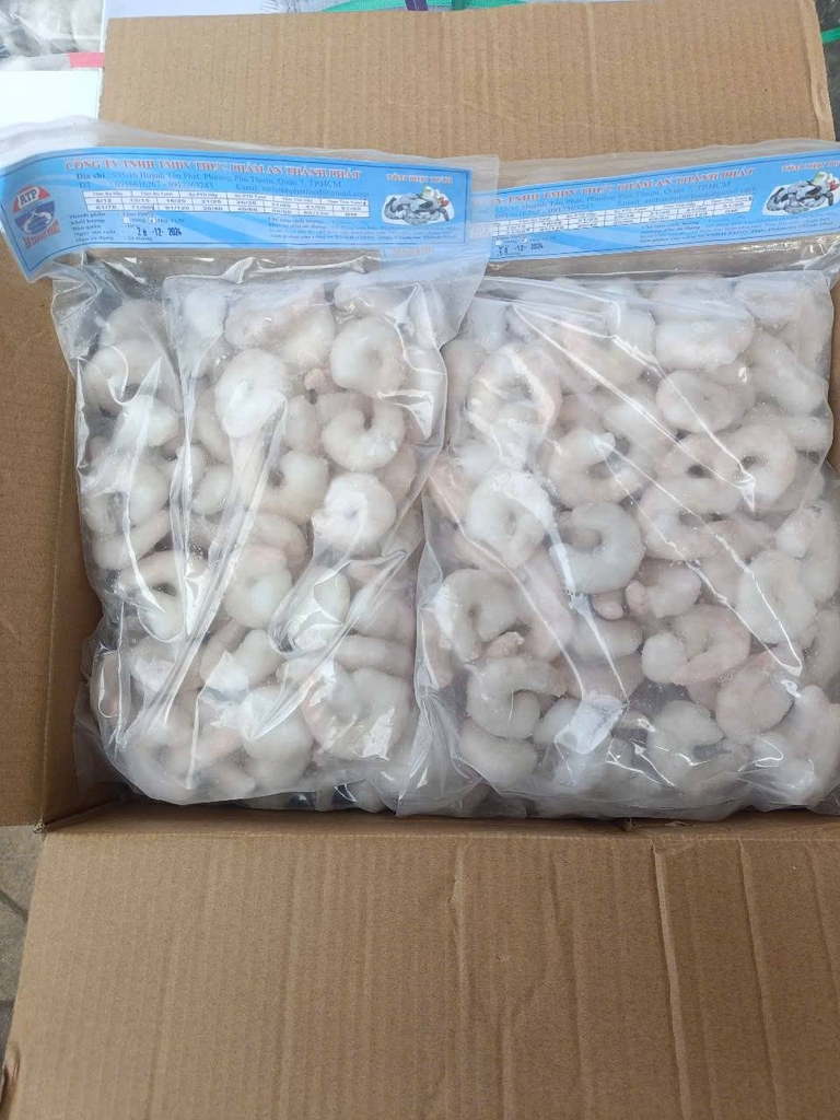 TÔM THẺ TƯƠI BÓC NÕN - thùng 10kg
