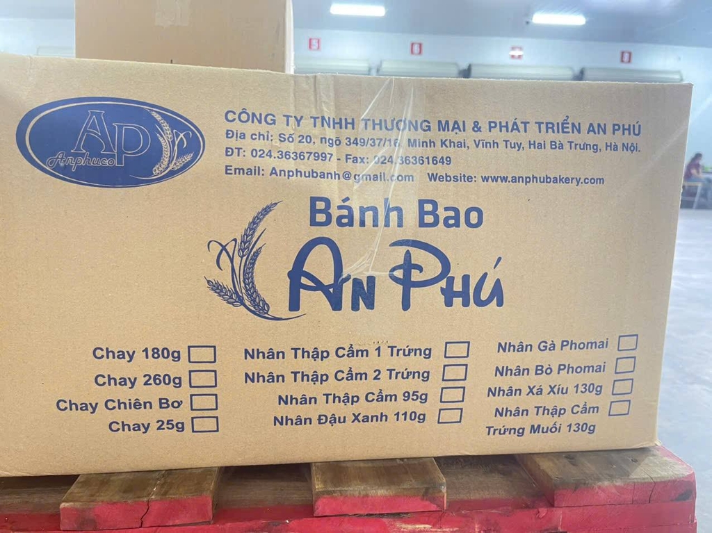 BÁNH BAO CHAY AN PHÚ TÚI 1KG